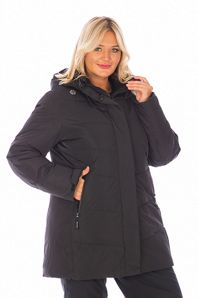Женская зимняя Куртка Lafor Черный, 767061