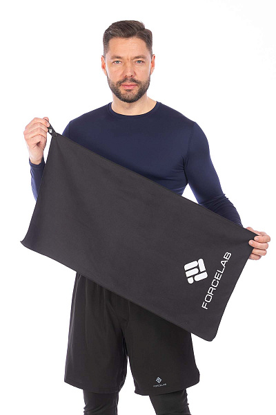 Полотенце Forcelab Черный 40х80, 7066136