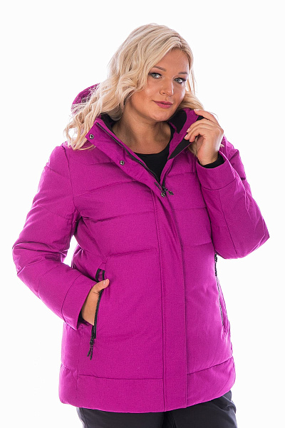 Женский зимний Пуховик WHS Фиолетовый, 8783153