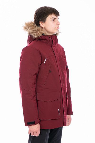 Детская зимняя Парка WHS Бордовый, 8783284