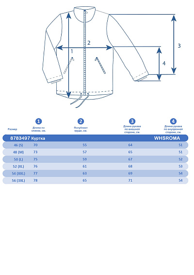 Куртка WHS Синий, 8783497
