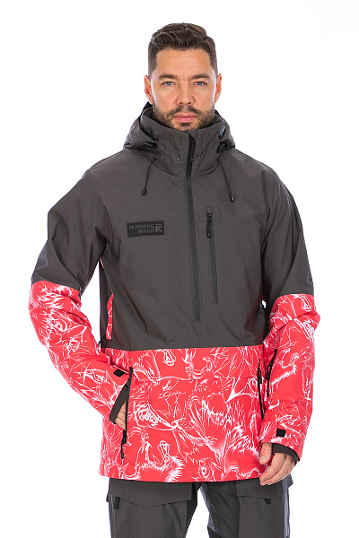 Мужская горнолыжная Куртка Running River Серый, 8278128