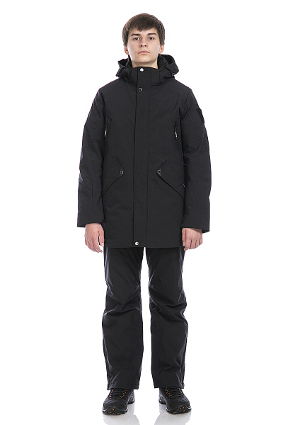 Детская зимняя Парка WHS Черный, 8783283