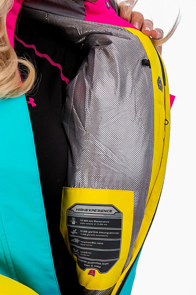 Женский горнолыжный Комбинезон High Experience Желтый, 6980247