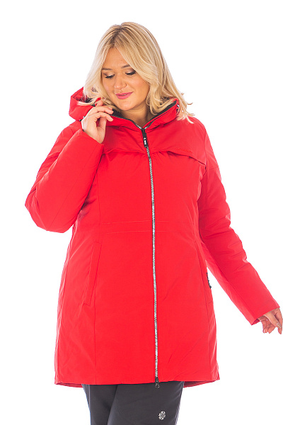 Женская зимняя Парка Lafor Красный, 767040