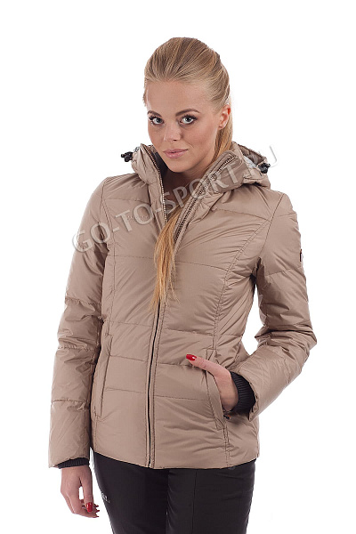 Женский горнолыжный Пуховик High Experience Бежевый, 698029