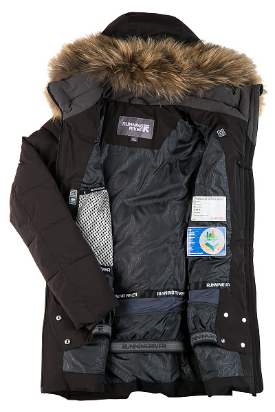 Женский зимний Пуховик Running River Черный, 827877