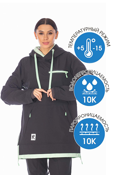 Анорак Running River Черный, 8278154