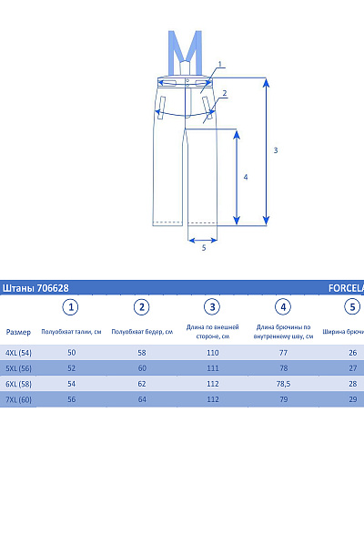 Штаны Forcelab Бирюзовый, 706628
