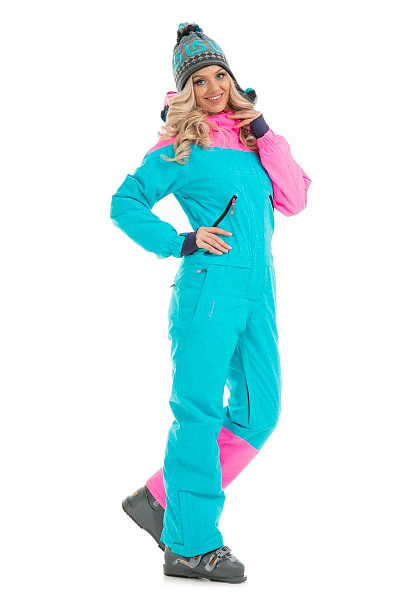 Женский горнолыжный Комбинезон Snow Headquarter Мятный, 83818