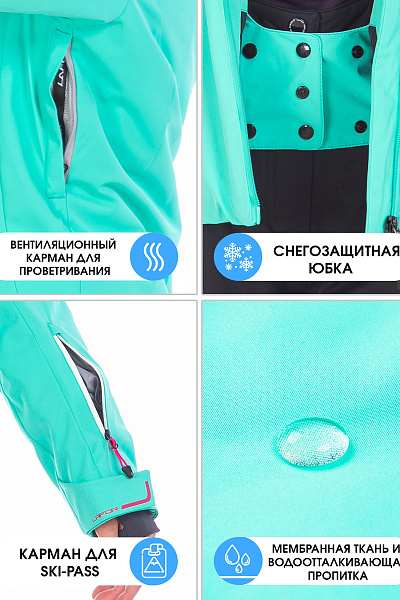 Женский горнолыжный Костюм Lafor Мятный, 767065K1
