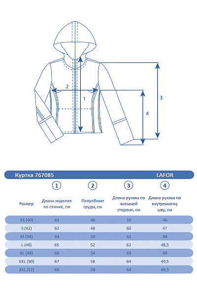 Куртка Lafor Жемчужный, 767085