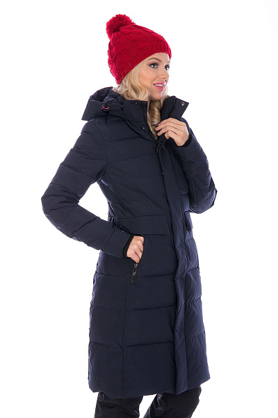 Женский зимний Пуховик WHS Темно-синий, 8783156
