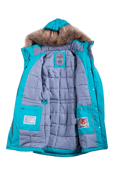 Женская зимняя Парка High Experience Бирюзовый, 6980242