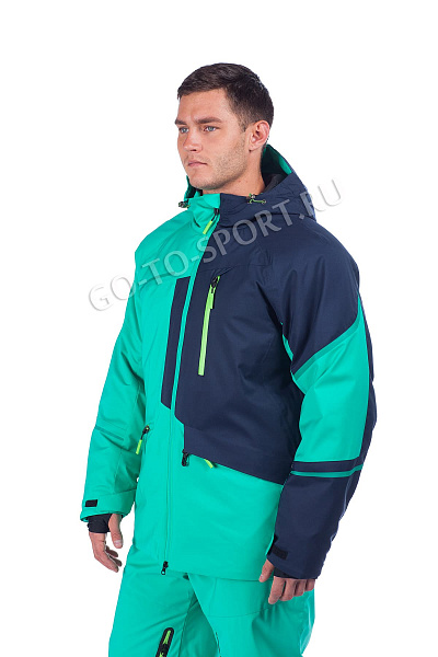 Мужская горнолыжная Куртка WHS Зеленый, 878357