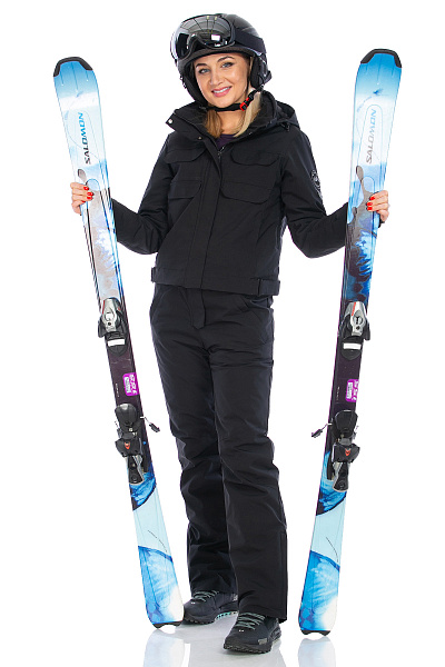 Женский горнолыжный Комбинезон WHS Черный, 8783368