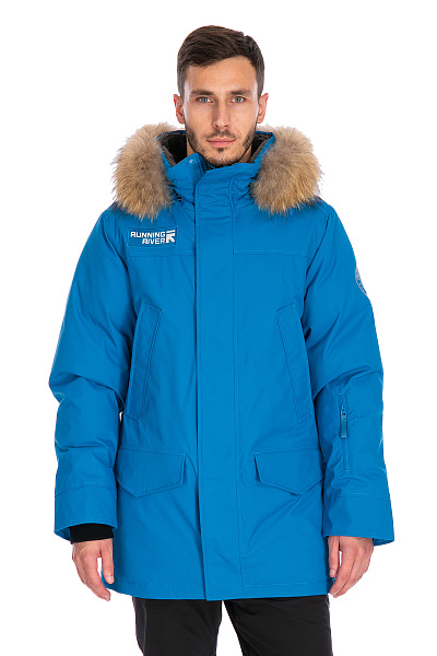 Мужская зимняя Парка Running River Голубой, 827886