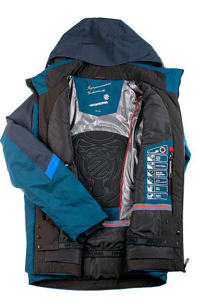 Мужская горнолыжная Куртка WHS Серо-синий, 8783307
