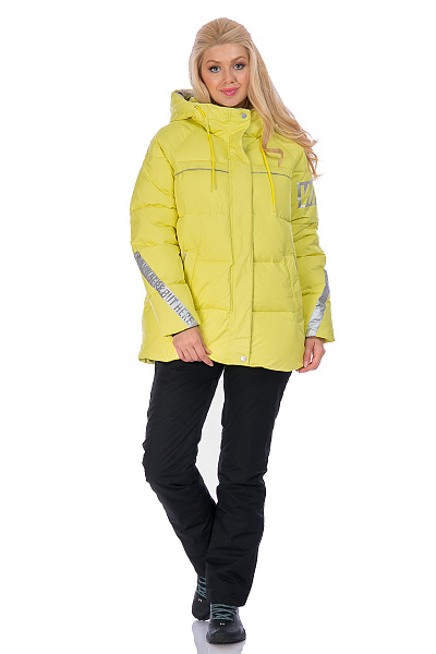 Женский зимний Пуховик WHS Желтый, 8783242