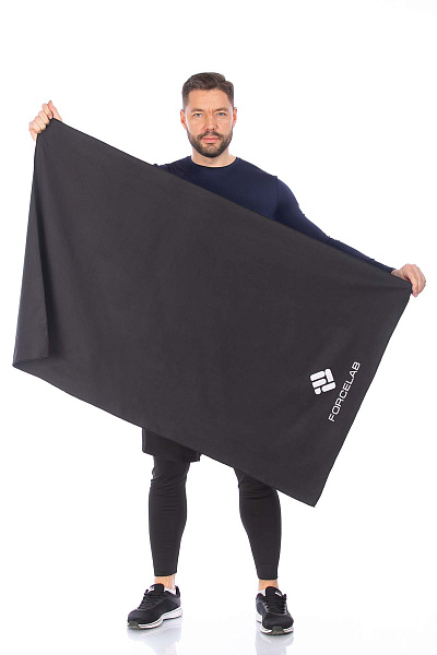 Полотенце Forcelab Черный 80х130, 7066135