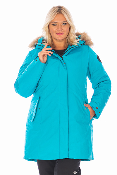 Женская зимняя Парка Lafor Бирюзовый, 767036