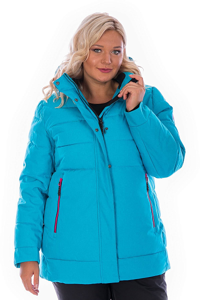 Женский зимний Пуховик WHS Голубой, 8783153