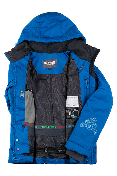 Женский горнолыжный Пуховик Running River Синий, 827866