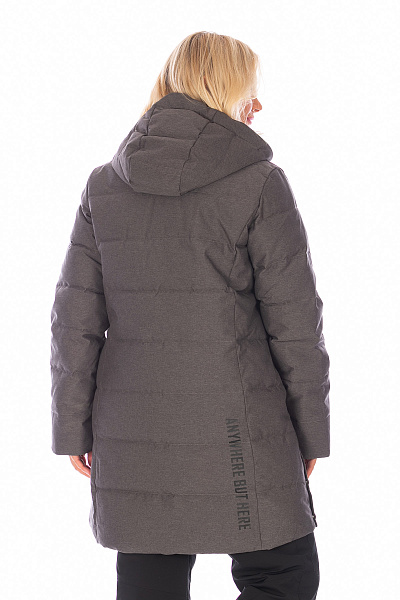 Женский зимний Пуховик WHS Темно-серый, 8783314