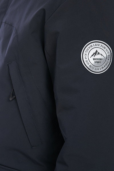 Детская зимняя Парка WHS Темно-синий, 8783284