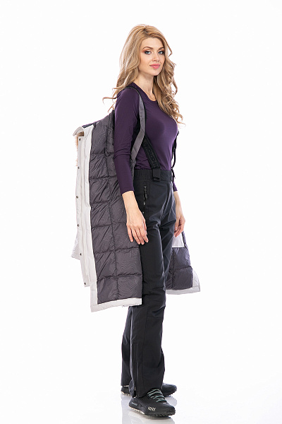 Женская зимняя Парка Running River Серый, 8278112