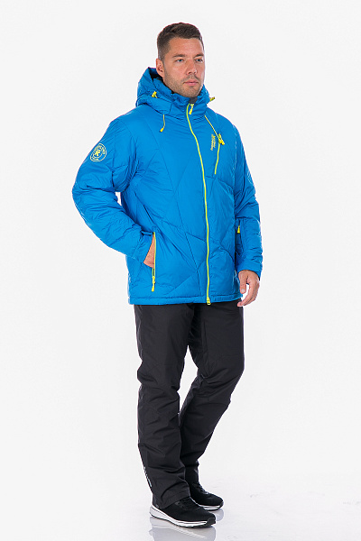 Мужской горнолыжный Пуховик Running River Голубой, 827872