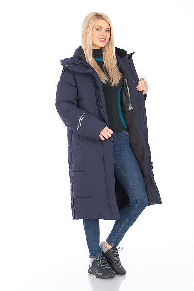 Пуховик WHS Темно-синий, 8783396