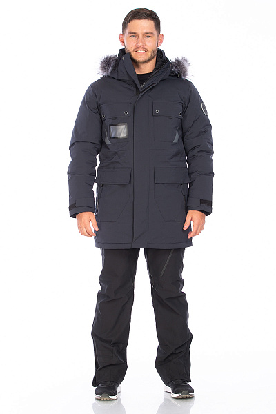 Парка WHS Темно-серый, 8783418