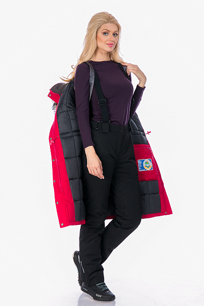 Женская зимняя Куртка Running River Бордовый, 827865