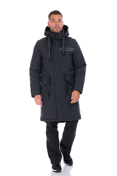 Мужская зимняя Парка WHS Темно-серый, 8783183