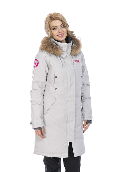 Женская зимняя Парка Running River Серый, 8278112