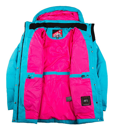 Женский зимний Пуховик WHS Голубой, 8783153