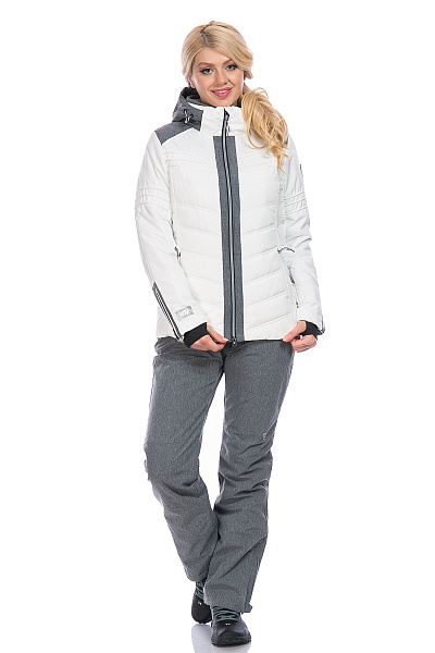 Женская горнолыжная Куртка WHS Белый, 8783247