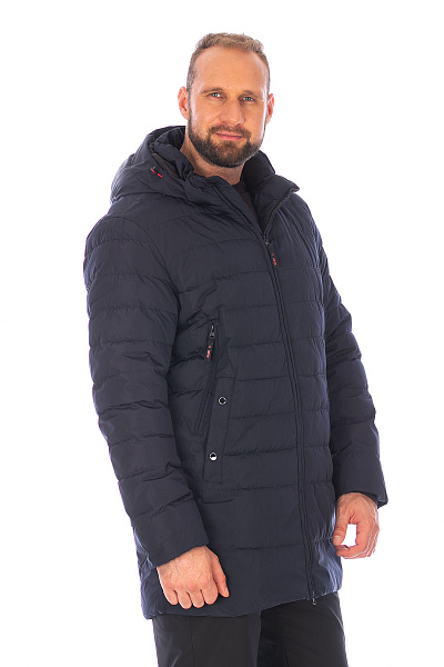 Мужской зимний Пуховик Lafor Темно-синий, 767030