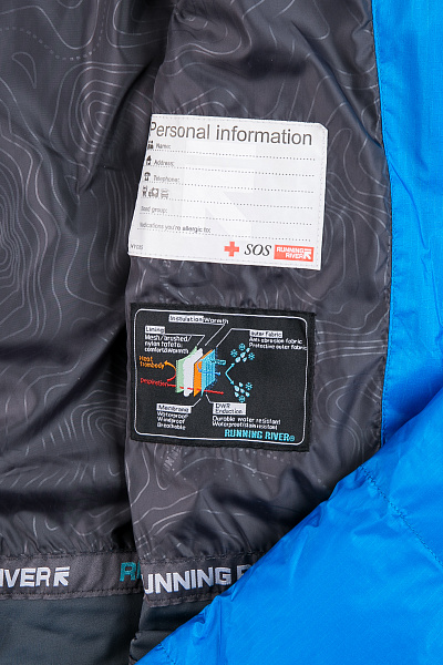 Мужской горнолыжный Пуховик Running River Голубой, 827869