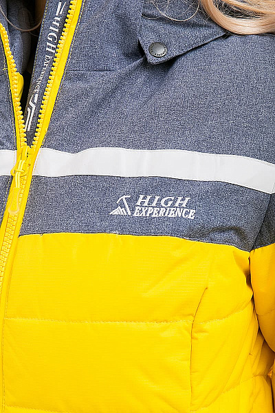 Женский горнолыжный Пуховик High Experience Желтый, 6980201