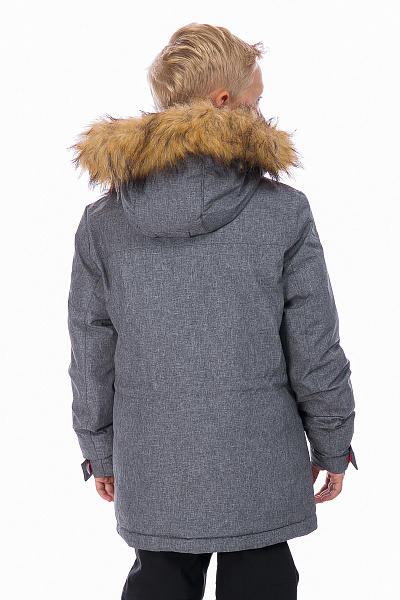 Детская зимняя Парка WHS Темно-серый, 8783193