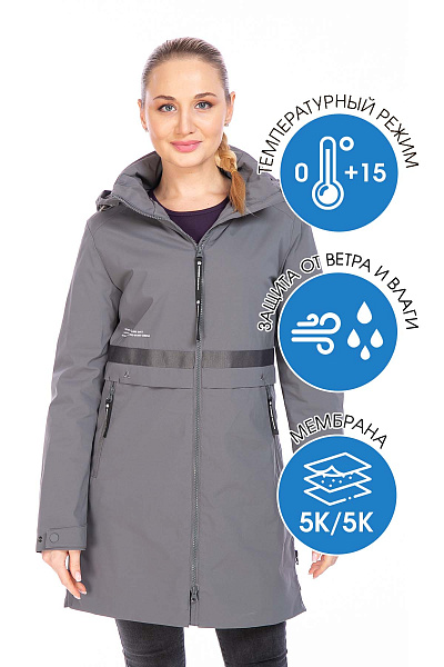 Парка WHS Серый, 8783437