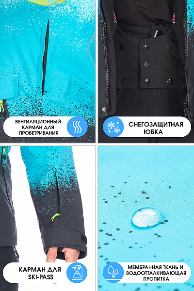 Куртка Tisentele Бирюзовый, 847625