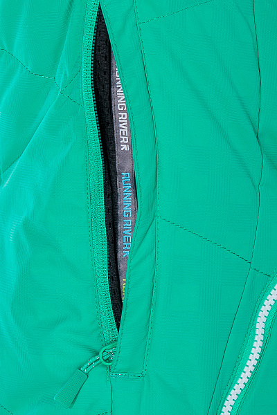 Женский горнолыжный Пуховик Running River Зеленый, 827867