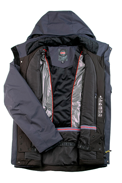 Мужской горнолыжный Костюм Lafor Темно-серый, 767041K1