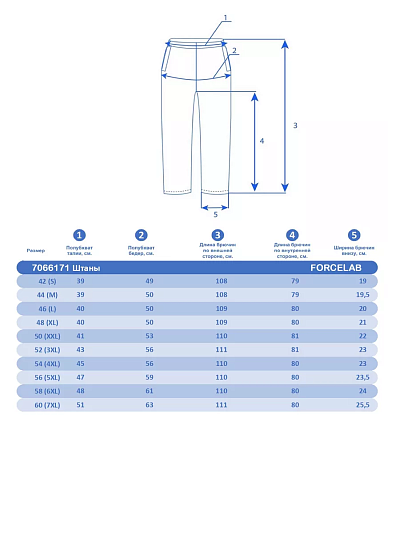 Штаны Forcelab Черный, 7066171
