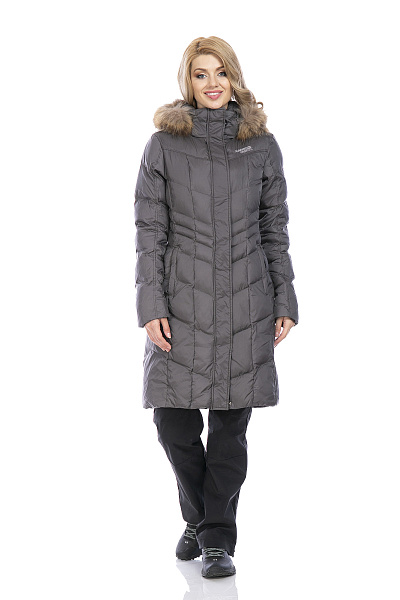 Женский зимний Пуховик Running River Серый, 8278116