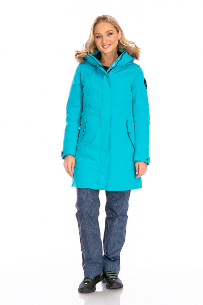 Женская зимняя Парка Lafor Бирюзовый, 767036