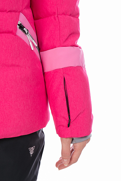 Женский горнолыжный Пуховик WHS Малиновый, 8783194